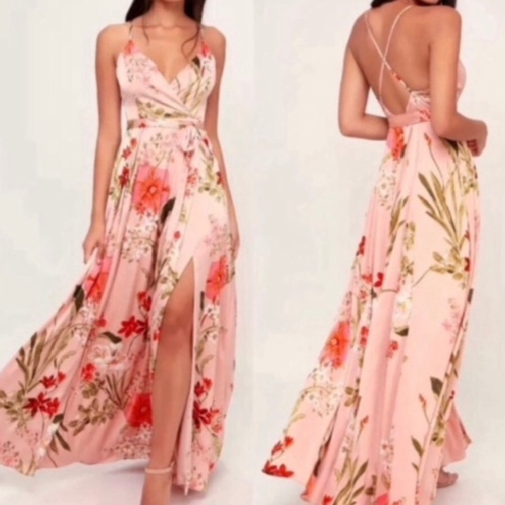 lulus still the one blush pink dress